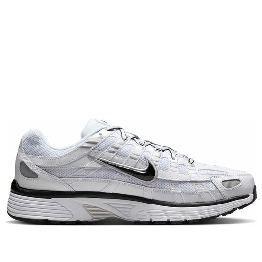 Nike P-6000 White Metallic Silver Black